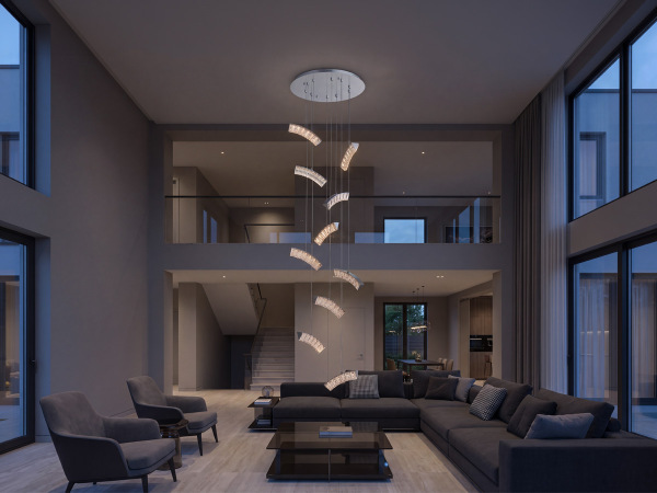 LETICIA hanging crystal chandelier - V30126 1