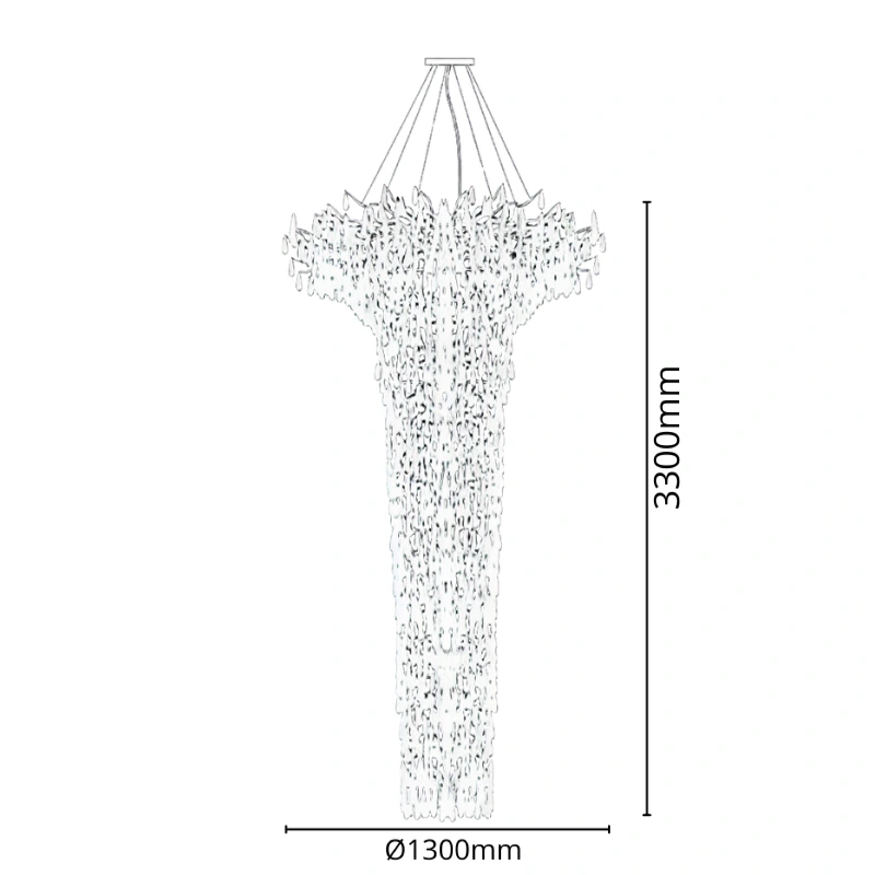 GOCCIA hanging crystal chandelier 3300 - V20035 6