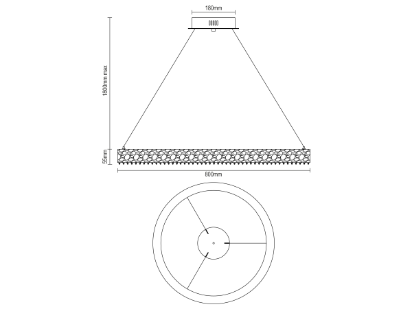 SARITA hanging crystal chandelier 800 - V30143 7