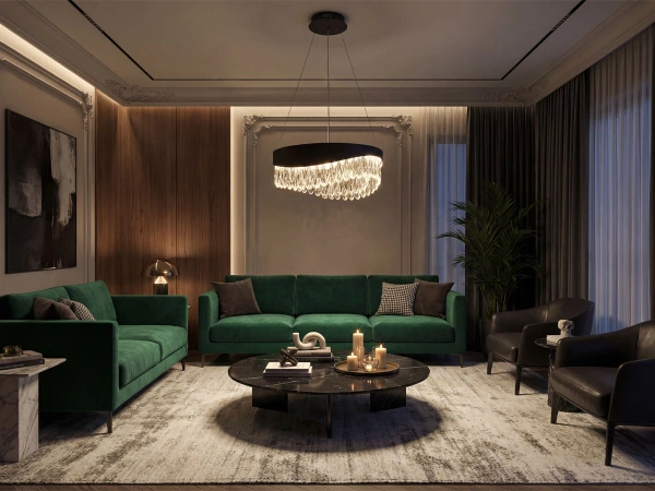 AURORA hanging crystal chandelier 450 - V30075 3