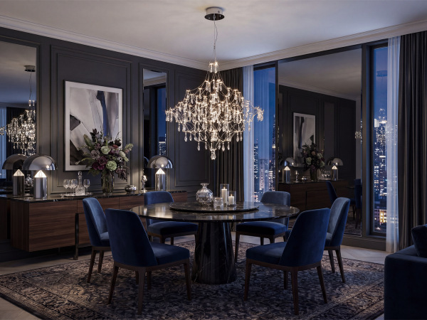 JOYA hanging crystal chandelier 1030 - V40095S 1