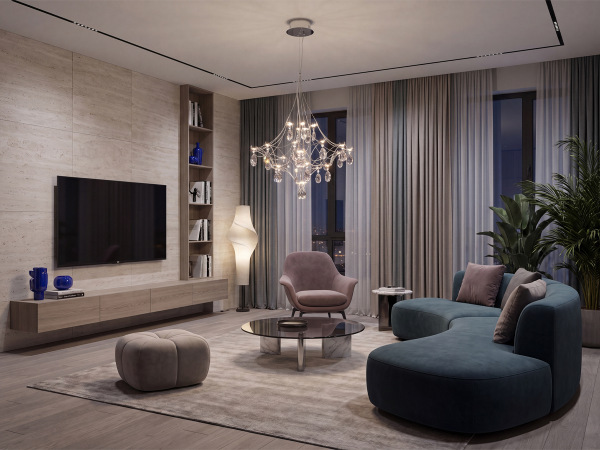 JOYA 600 Crystal Pendant Light - V40072S 1