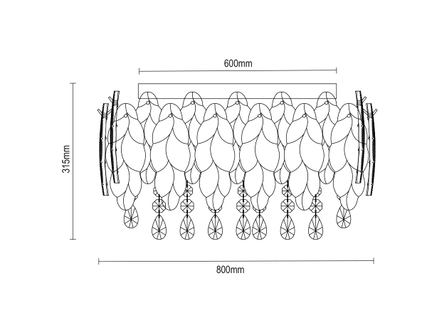 GURU stropný krištáľový luster 800 - V20108 6
