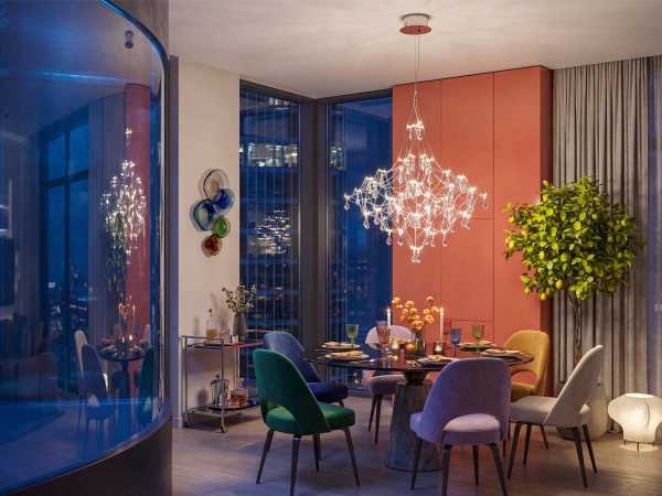 JOYA 870 Crystal Pendant Light - V40083S 1