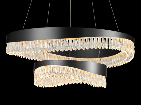 AURORA závesný krištáľový luster 800+450 - V30078 7