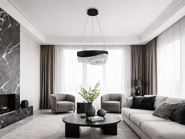 AURORA závesný krištáľový luster 450 - V30075 1