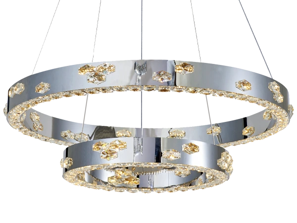 CLARIS závesný krištáľový luster 800+480 - V30006 4