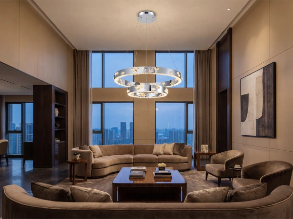 CLARIS závesný krištáľový luster 800+480 - V30006 1