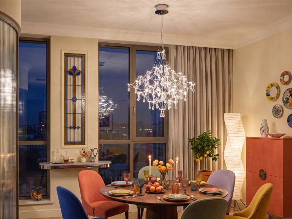 JOYA 870 Crystal Pendant Light - V40084S 1