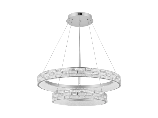 ALBERTO hanging crystal chandelier 820+550 - V30133