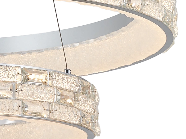 ALBERTO hanging crystal chandelier 820+550 - V30133 3