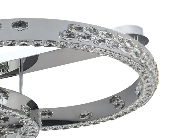 CLARIS stropný krištáľový luster 800+600 - V30009 3