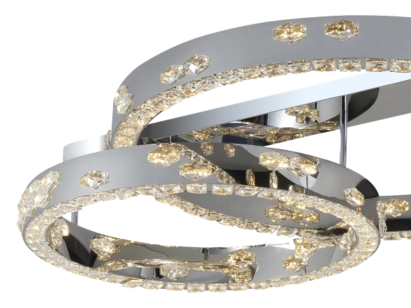 CLARIS stropný krištáľový luster 800+600 - V30009 4