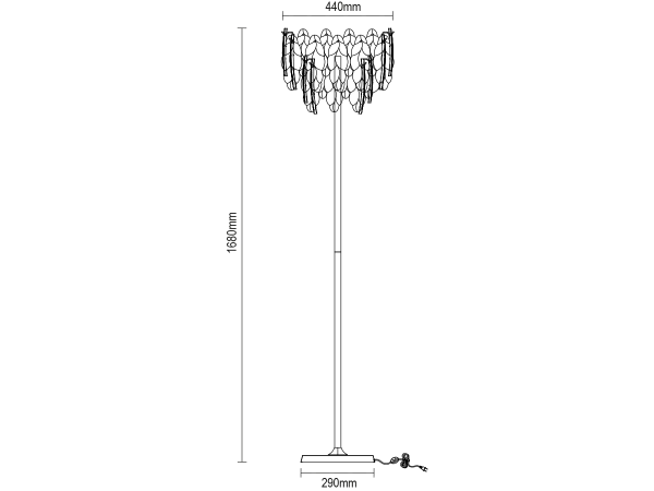CHOREO stojaca lampa 1680 - V20121 12