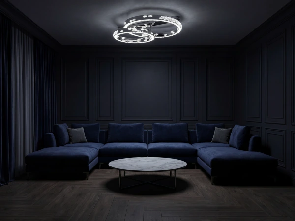 CLARIS ceiling crystal chandelier 800+600 - V30009 3