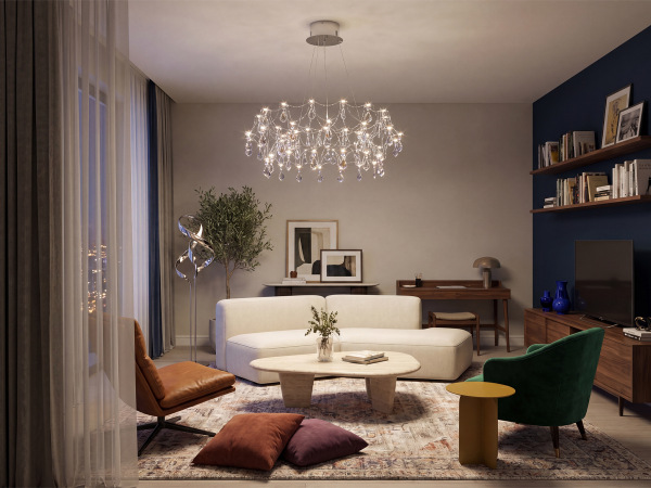 JOYA 750 Crystal Pendant Light - V40053S 1