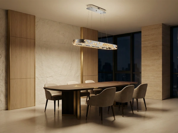 CLARIS závesný krištáľový luster 1100x320 - V30003 1