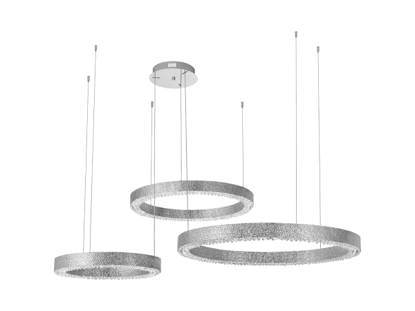 SARITA hanging crystal chandelier 800+680+480 - V30145