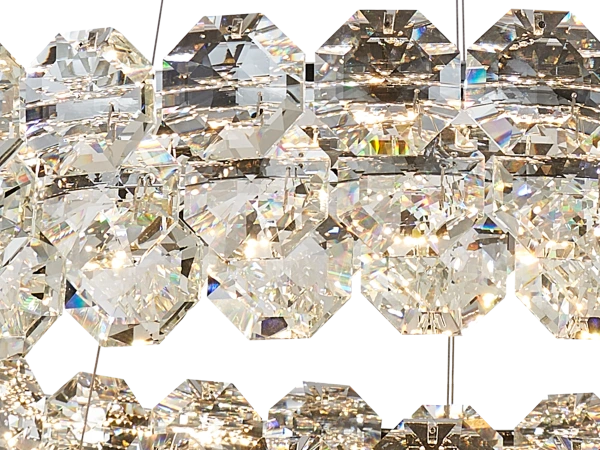 GLORIA hanging crystal chandelier 800+500 - V30114 4