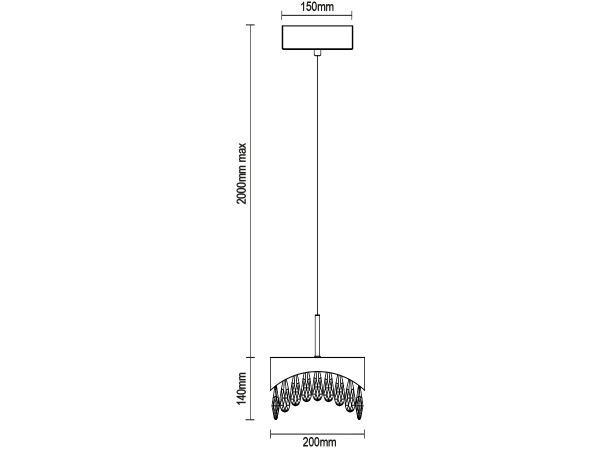 AURORA závesný krištáľový luster 200 - V30073 7