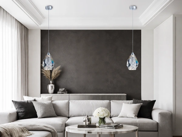 DIAMOR CLEAR hanging crystal lamp - V30051 2