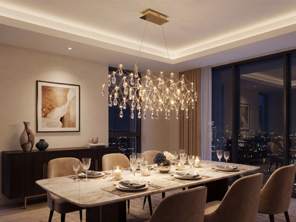 JOYA 900 Crystal Pendant Light - V40022S 1