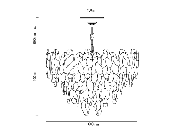 CHOREO závesný luster 600 - V20115 15
