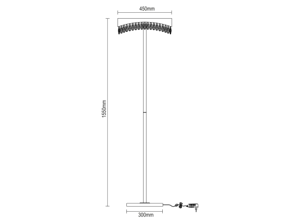 AURORA crystal floor lamp 1550 - V30084 8