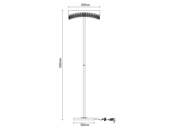 AURORA stojaca krištáľová lampa 1550 - V30084 7