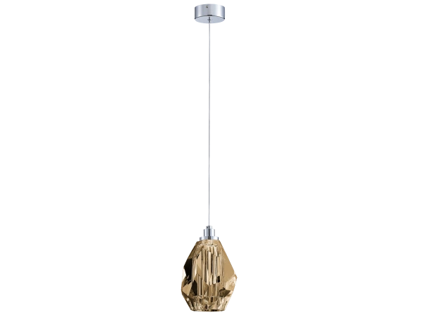 DIAMOR AMBER hanging crystal lamp- V30052
