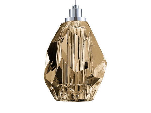 DIAMOR AMBER hanging crystal lamp- V30052 2