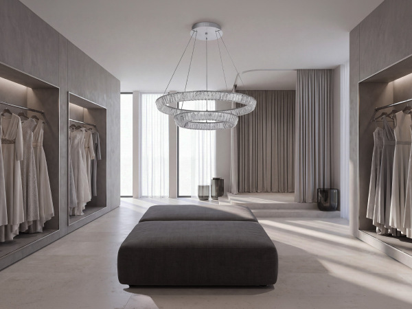 LETICIA hanging crystal chandelier 600+800 - V30124 2