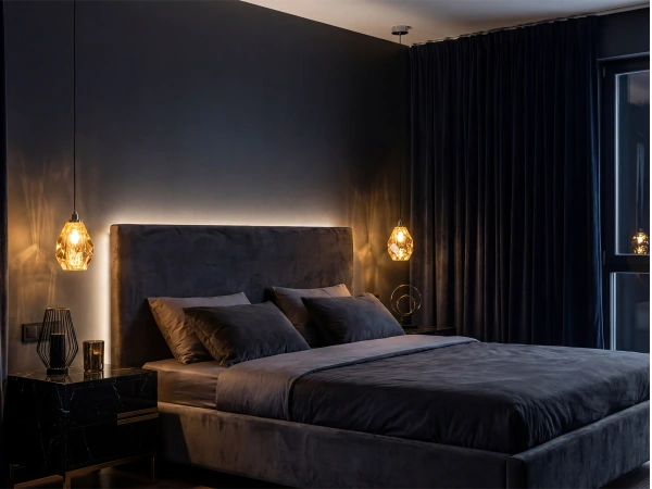 DIAMOR AMBER hanging crystal lamp- V30052 1