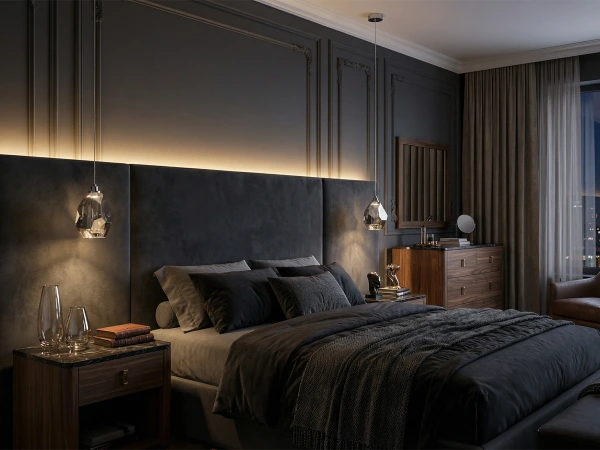 DIAMOR SMOKE hanging crystal lamp - V30053 3