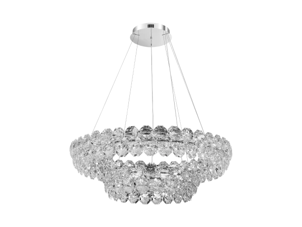 GLORIA hanging crystal chandelier 1000+600 - V30115