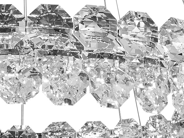 GLORIA hanging crystal chandelier 1000+600 - V30115 5