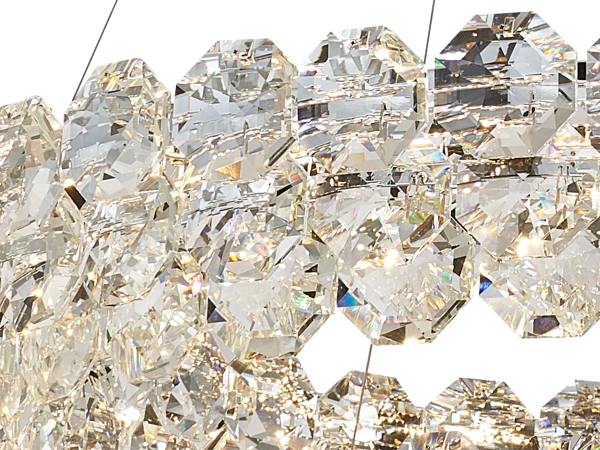 GLORIA hanging crystal chandelier 1000+600 - V30115 4