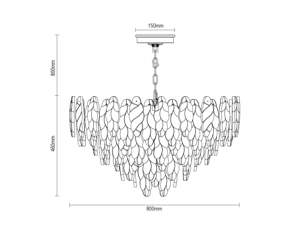 CHOREO chandelier 800 - V20116 12