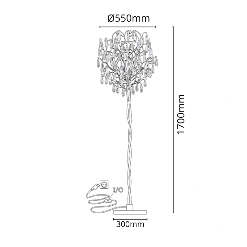 GOCCIA crystal floor lamp 1700 - V20037 5