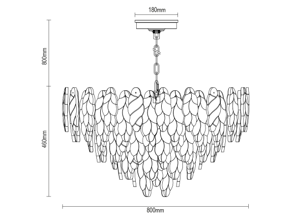 CHOREO závesný luster 800 - V20116 15