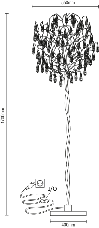 GOCCIA crystal floor lamp 1700 - V20037 5