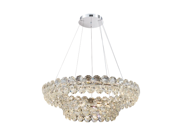 GLORIA hanging crystal chandelier 1000+600 - V30115 3