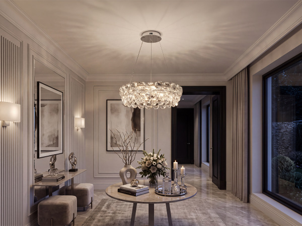 GLORIA crystal pendant light 600 - V30111 2