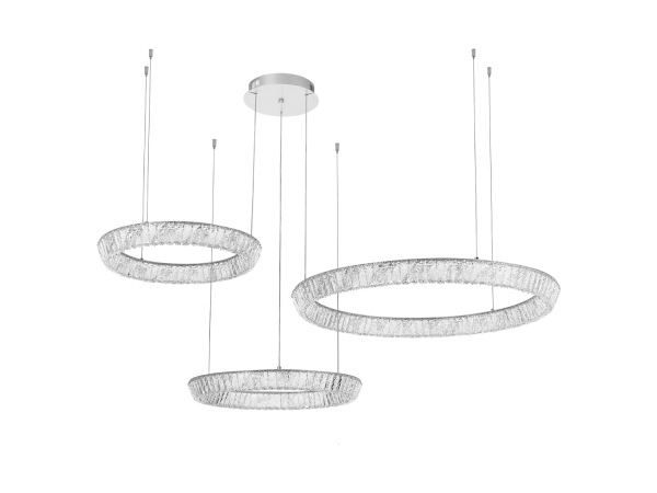 LETICIA hanging crystal chandelier 800+600+500 - V30125
