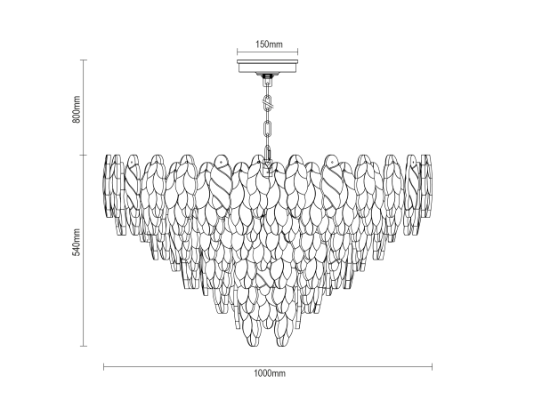 CHOREO hanging chandelier 1000 - V20117 11