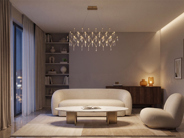 JOYA 900 Crystal Pendant Light - V40025S 1