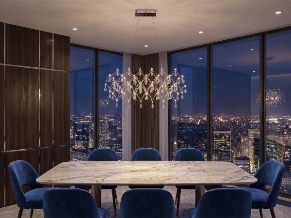 JOYA 900 Crystal Pendant Light - V40014S 1