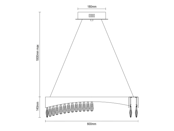 AURORA závesný krištáľový luster 600 - V30076 7