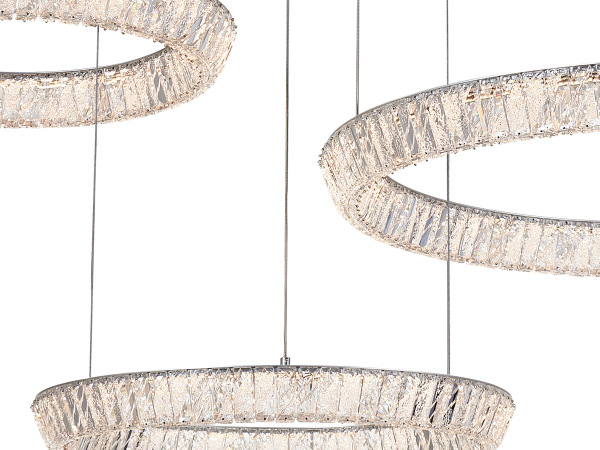 LETICIA hanging crystal chandelier 800+600+500 - V30125 5