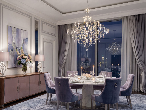 JOYA hanging crystal chandelier 1030 - V40093S 1